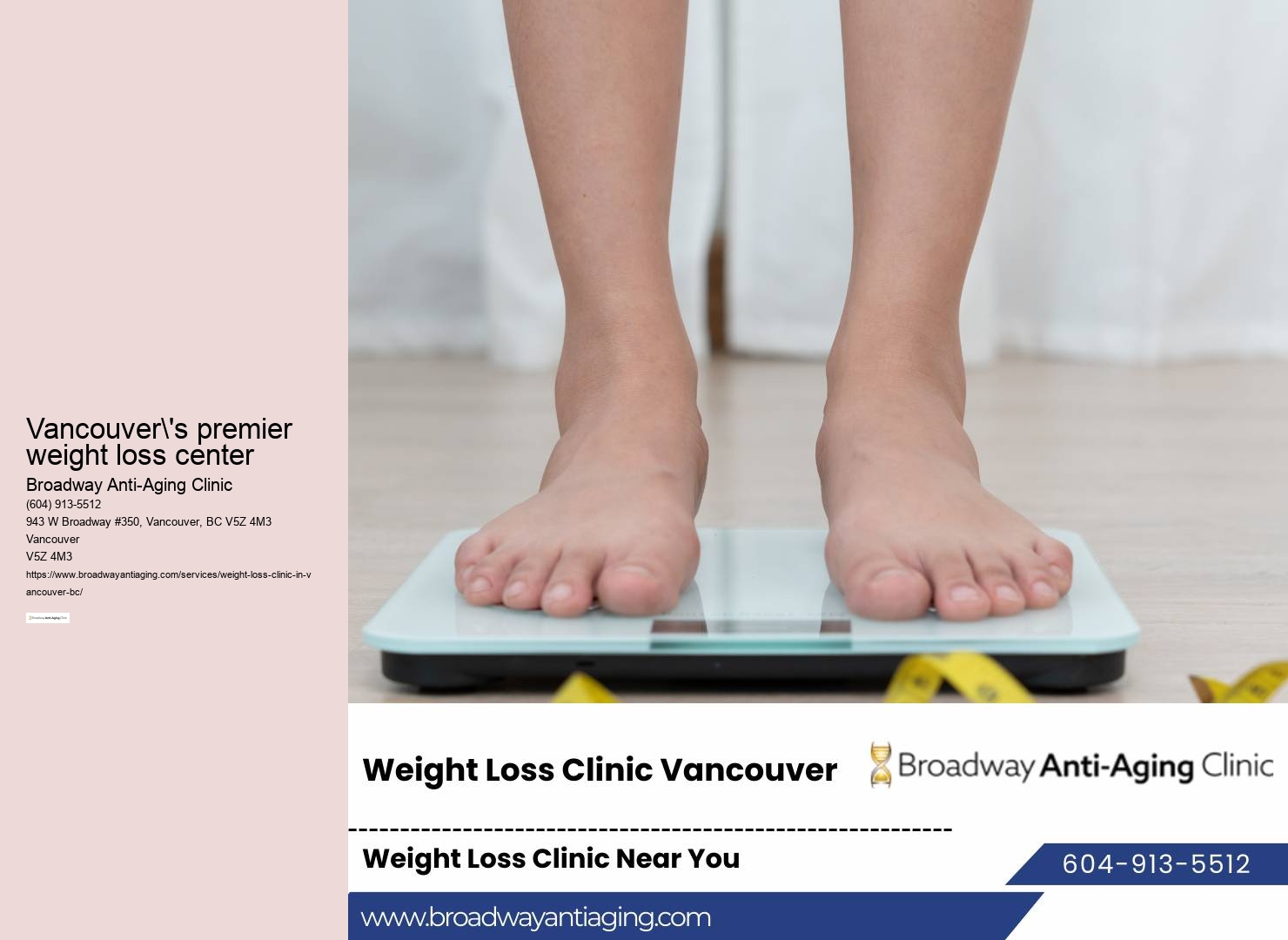 Vancouver's premier weight management programs