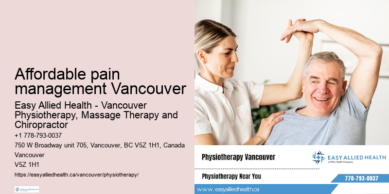 Downtown Affordable pain management Vancouver physiotherapy services