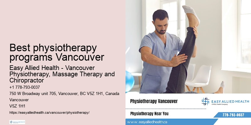 Convenient physiotherapy appointments Best physiotherapy programs Vancouver