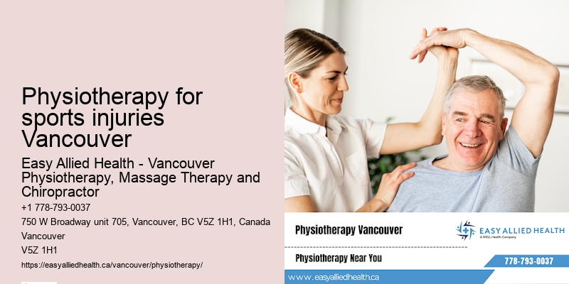 Physiotherapy for sports injuries Vancouver physiotherapy consultations