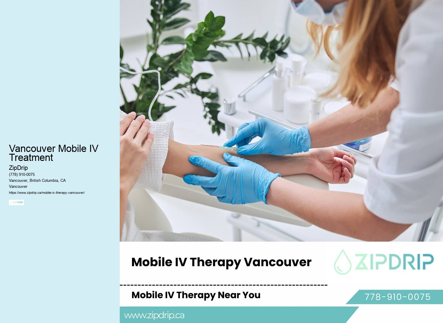 Mobile IV therapy home services Vancouver Mobile IV Treatment