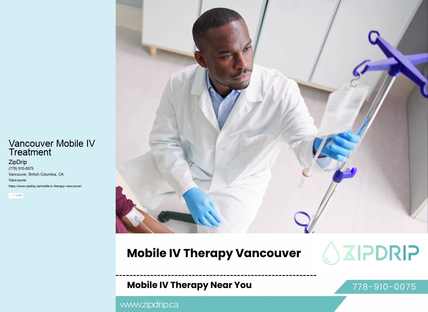 Vancouver Mobile IV Treatment mobile IV therapy with professional nurse