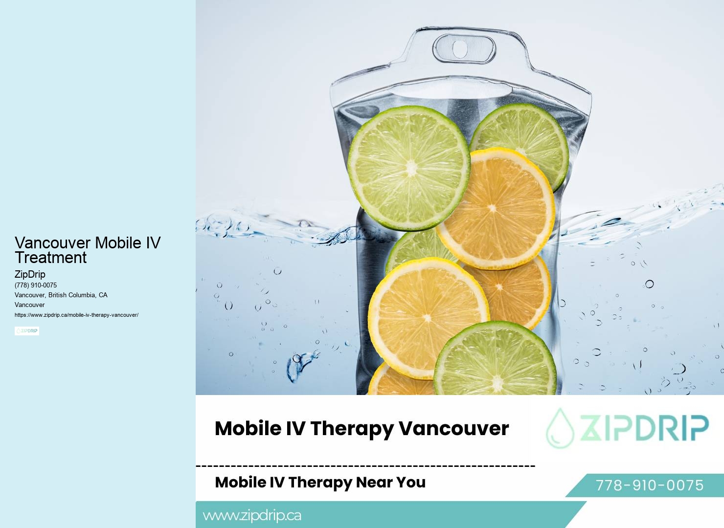 Mobile IV therapy and wellness Vancouver Mobile IV Treatment