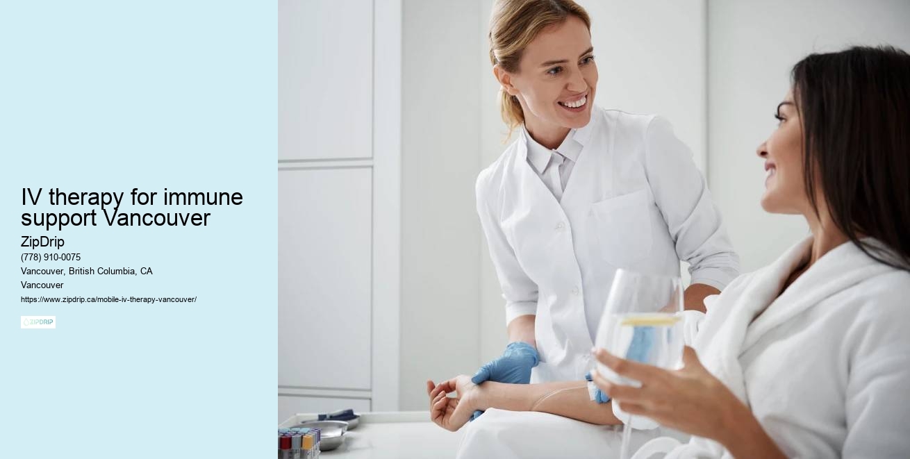 IV therapy for immune support Vancouver home IV therapy services