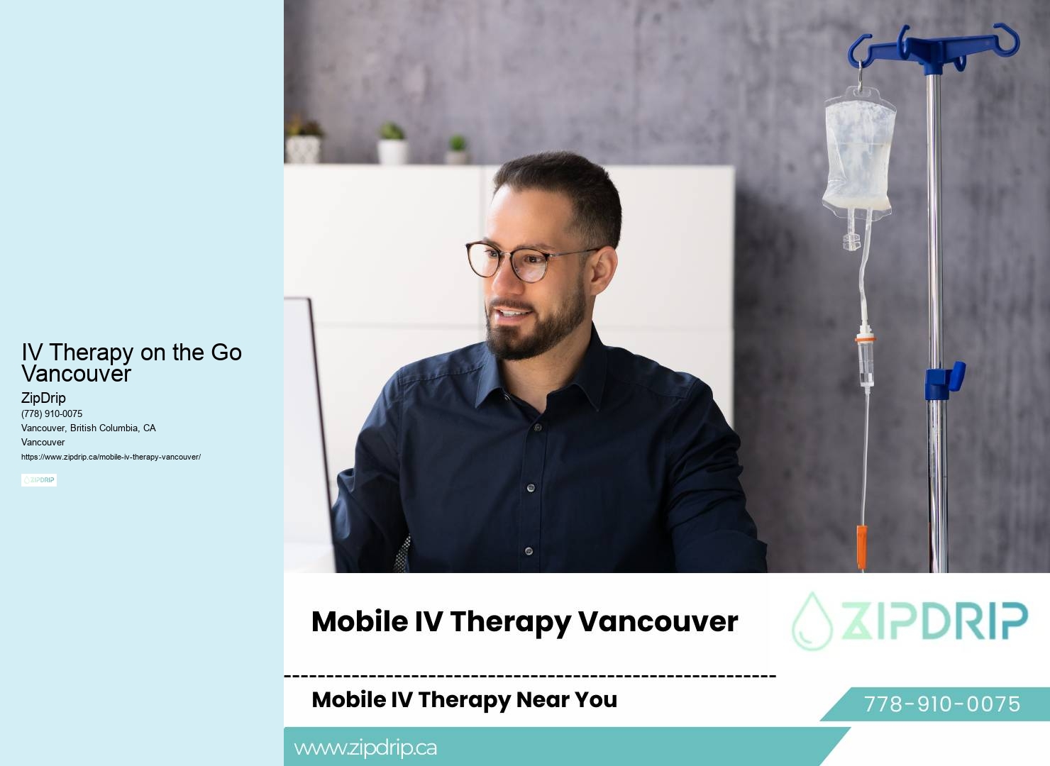 Mobile IV Infusion IV Therapy on the Go Vancouver