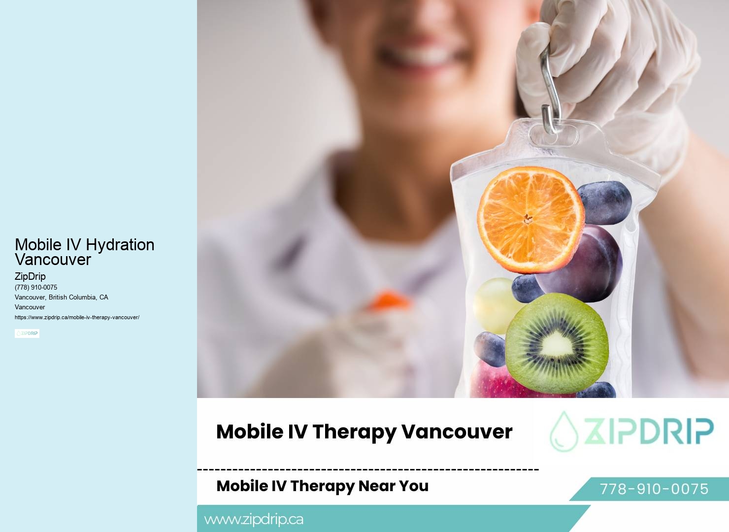 Mobile IV for weight loss Mobile IV Hydration Vancouver