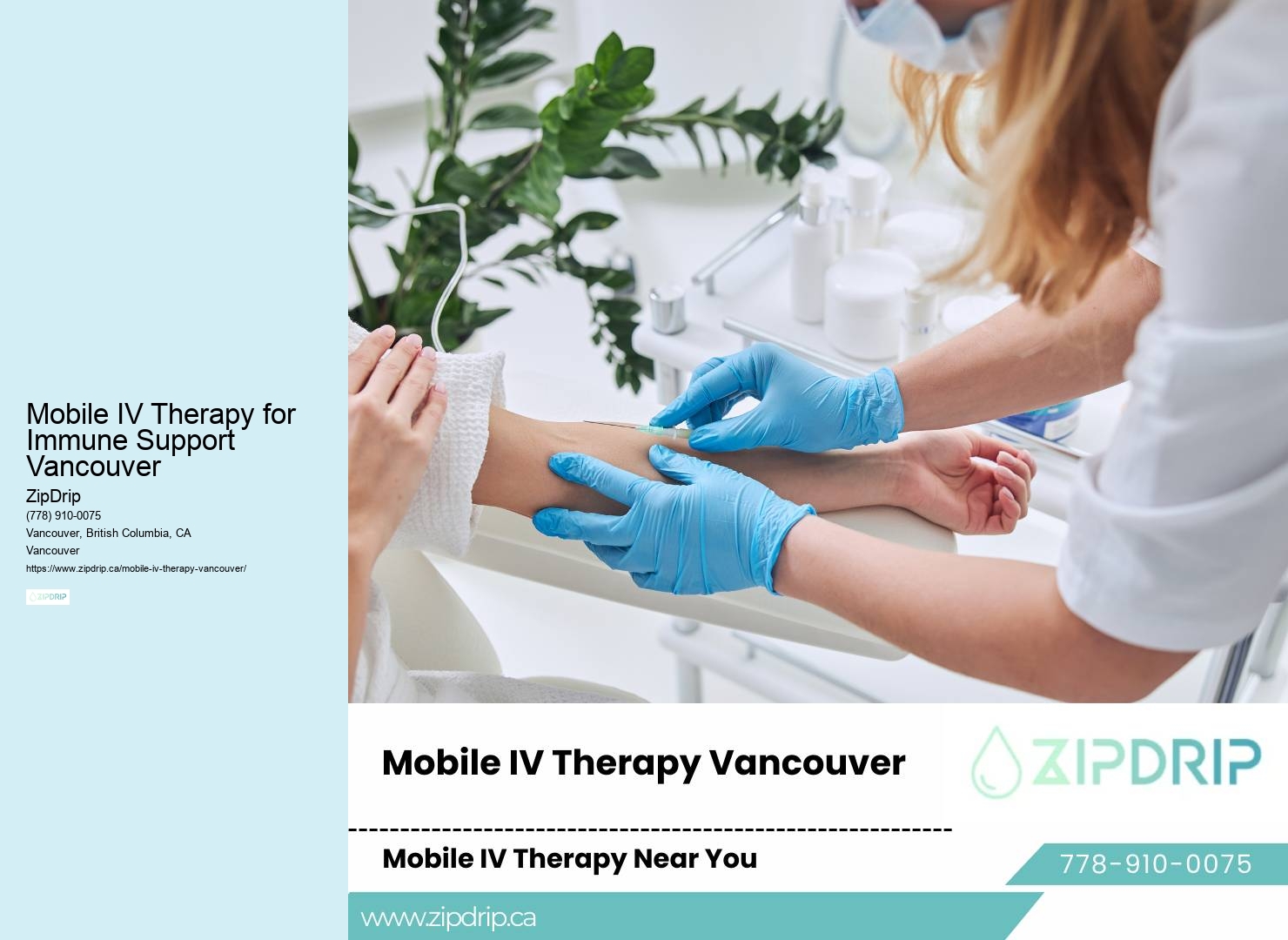 Mobile IV Therapy for Immune Support Vancouver mobile IV therapy for skin health
