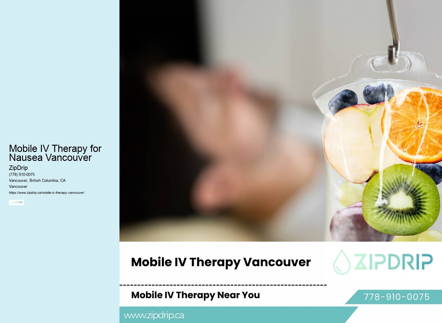 Mobile IV therapy for hangover relief Mobile IV Therapy for Nausea Vancouver