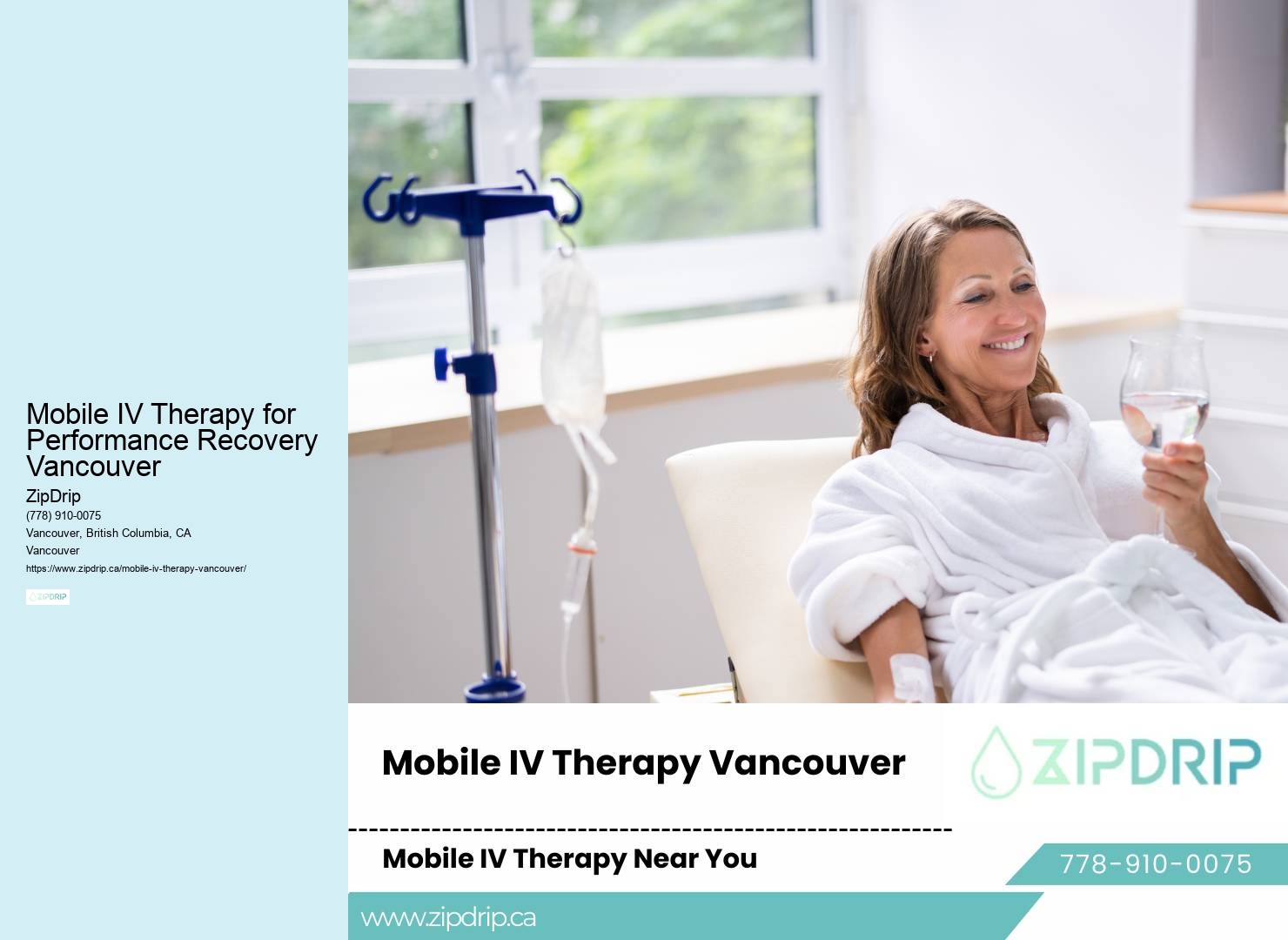 Mobile IV Therapy for Performance Recovery Vancouver mobile IV therapy reviews
