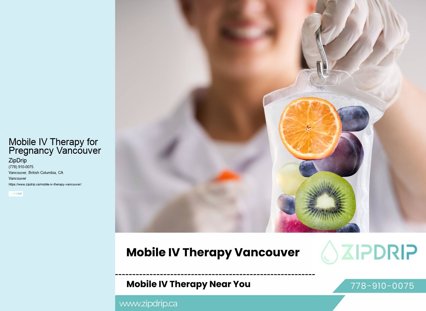 Mobile IV Therapy for Pregnancy Vancouver mobile IV therapy for busy schedules