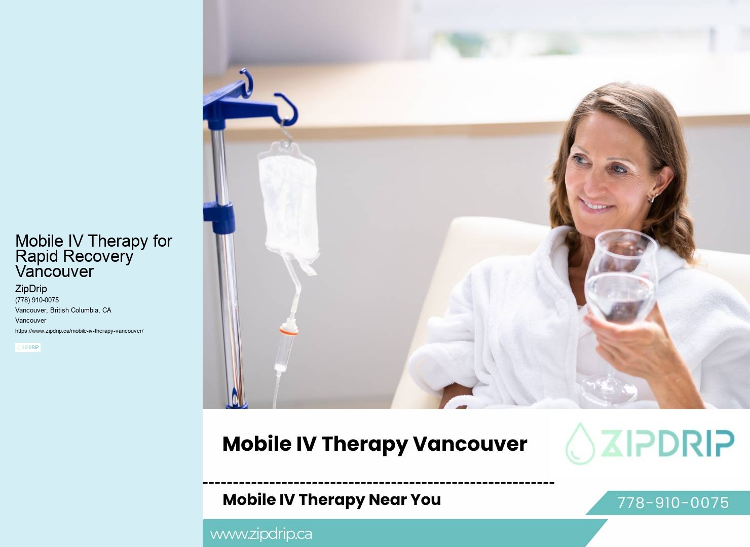 Mobile IV therapy for wellness and health Mobile IV Therapy for Rapid Recovery Vancouver