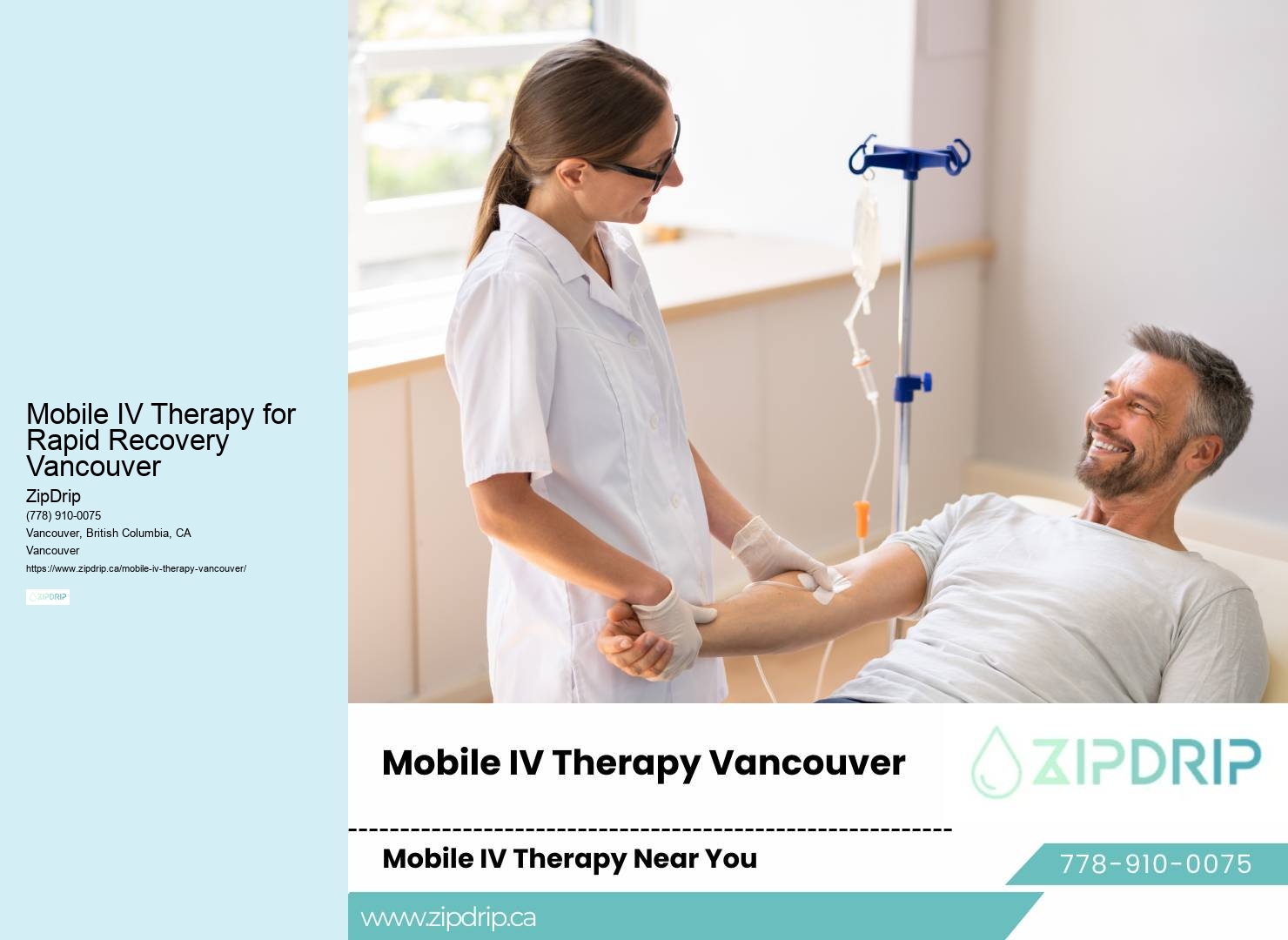Mobile IV Therapy for Rapid Recovery Vancouver mobile IV service