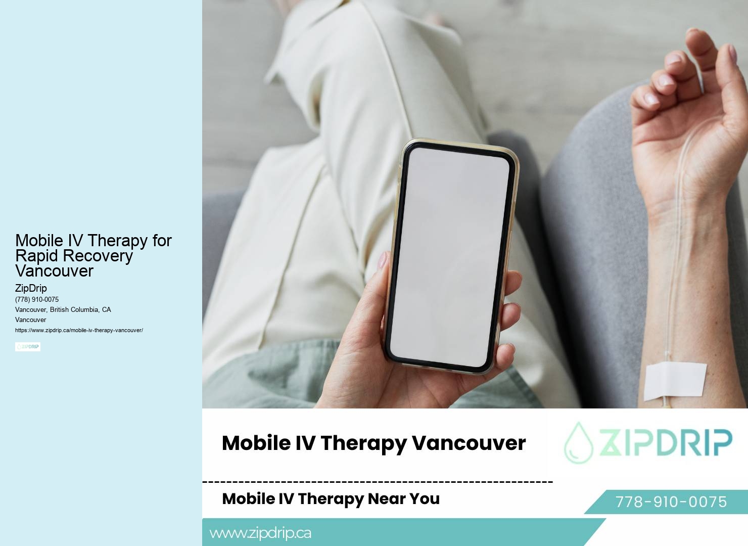 IV therapy Mobile IV Therapy for Rapid Recovery Vancouver