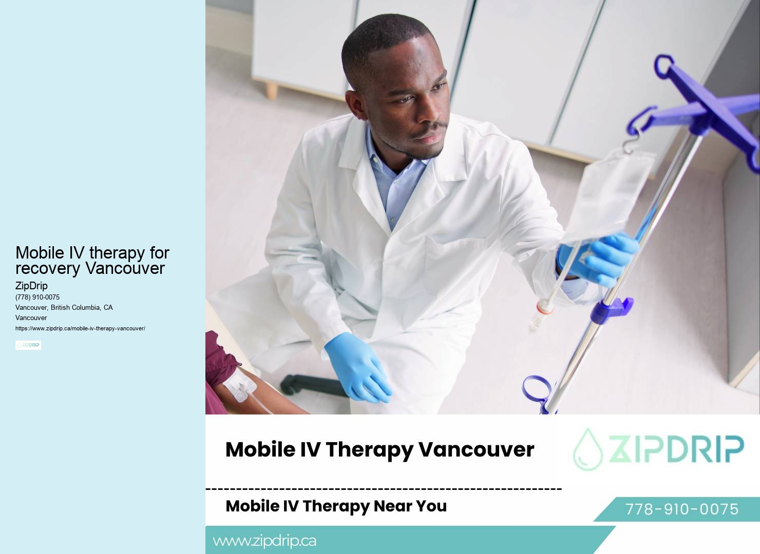 Mobile IV for chronic fatigue Mobile IV therapy for recovery Vancouver