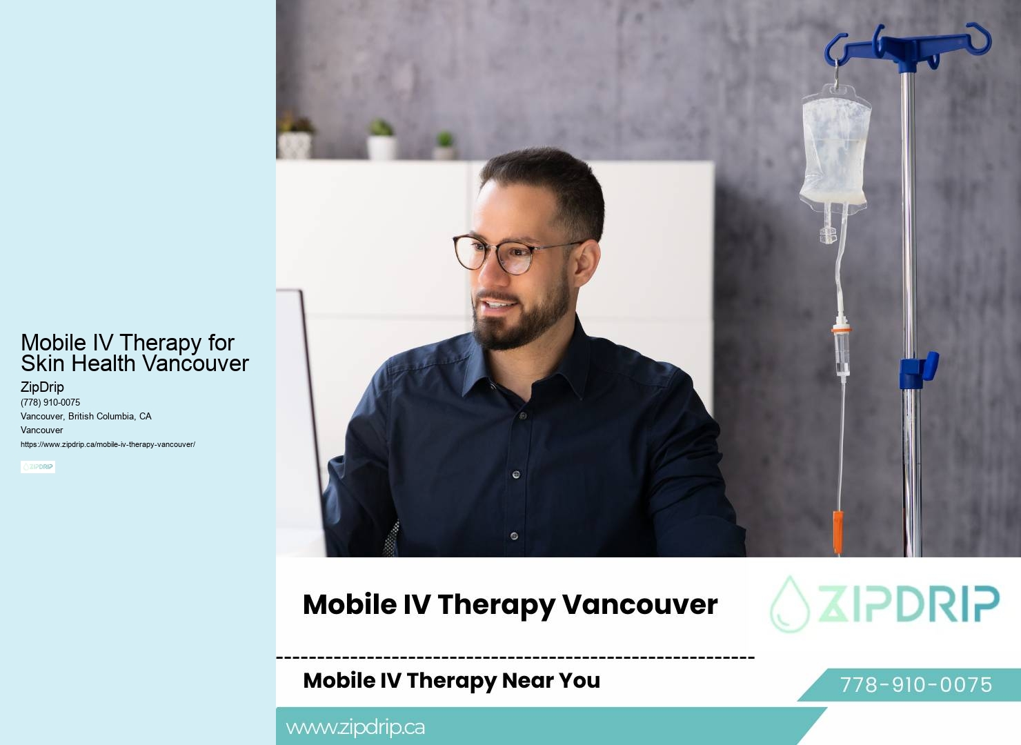 Mobile IV therapy business Mobile IV Therapy for Skin Health Vancouver