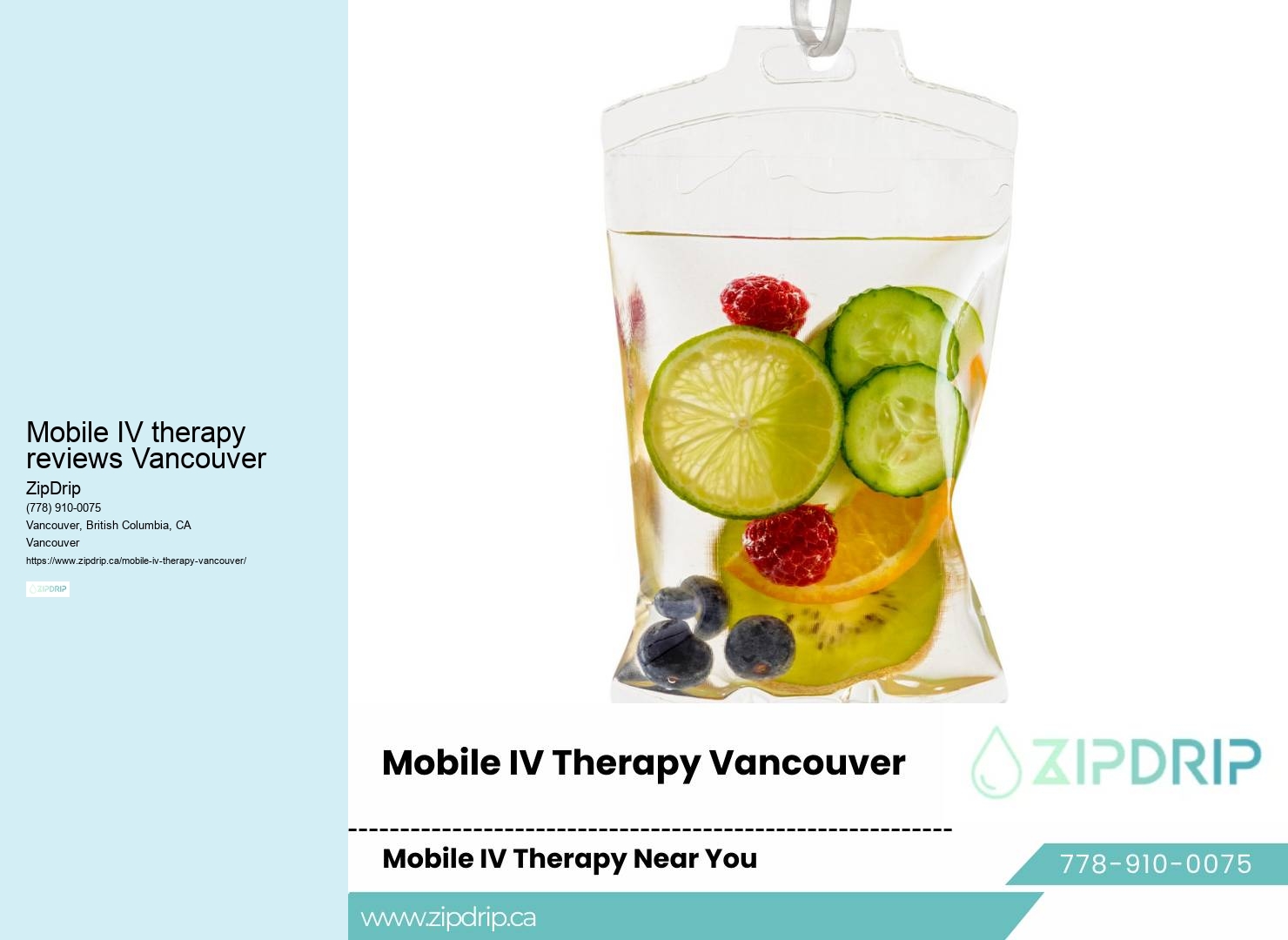 Mobile IV Therapy for Mental Clarity Mobile IV therapy reviews Vancouver