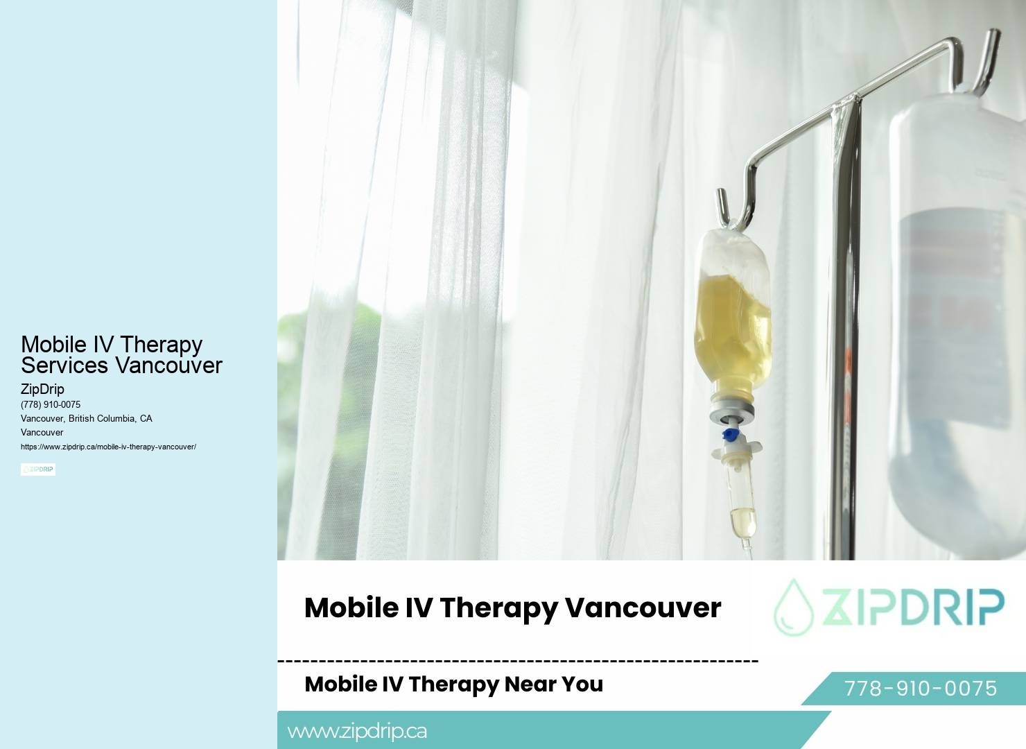 Mobile IV Therapy Services Vancouver mobile IV therapy for travel recovery
