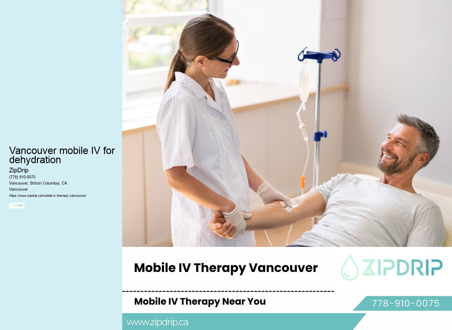 Home IV therapy for migraines Vancouver mobile IV for dehydration