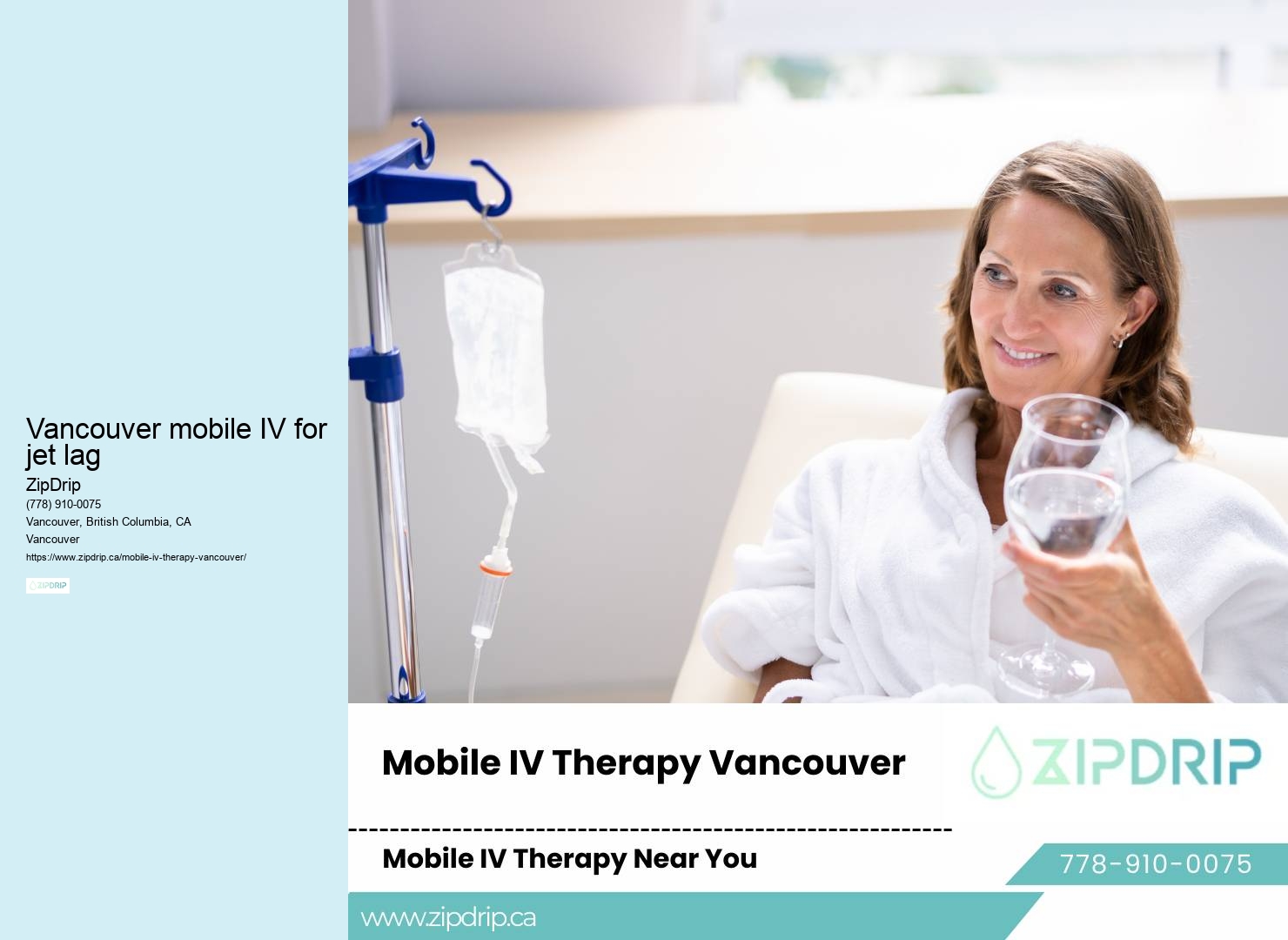 Mobile IV therapy reviews Vancouver mobile IV for jet lag