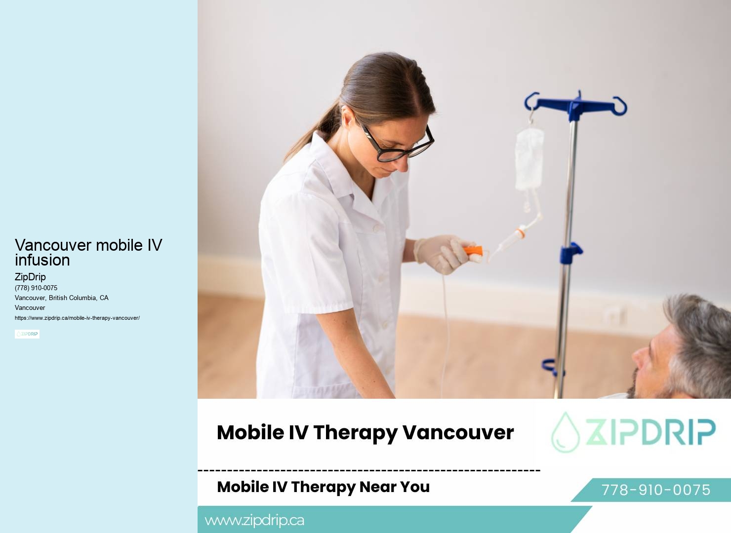 Vancouver mobile IV infusion mobile IV service