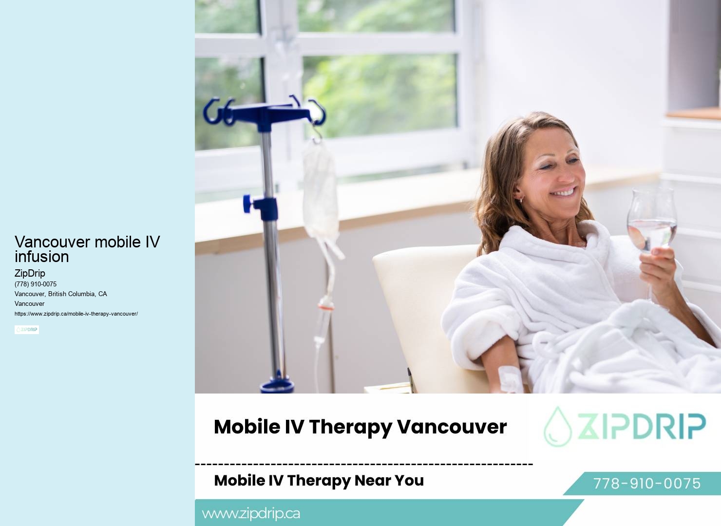 IV therapy Vancouver mobile IV infusion