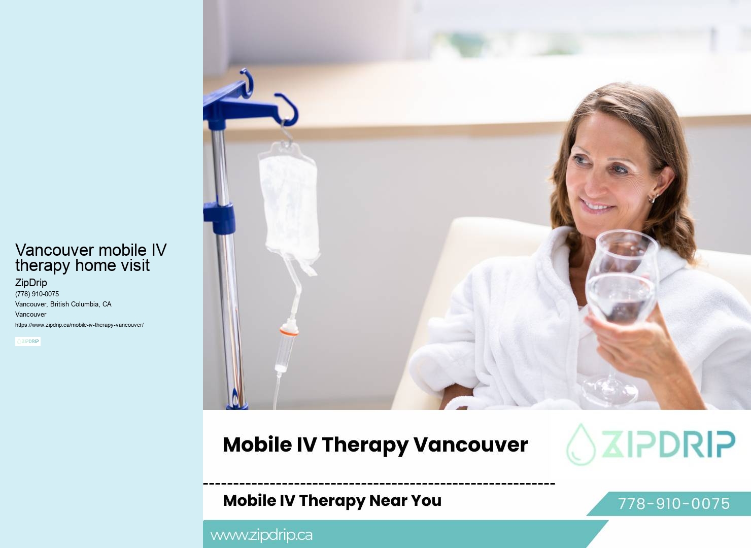 Mobile IV therapy for stress recovery Vancouver mobile IV therapy home visit